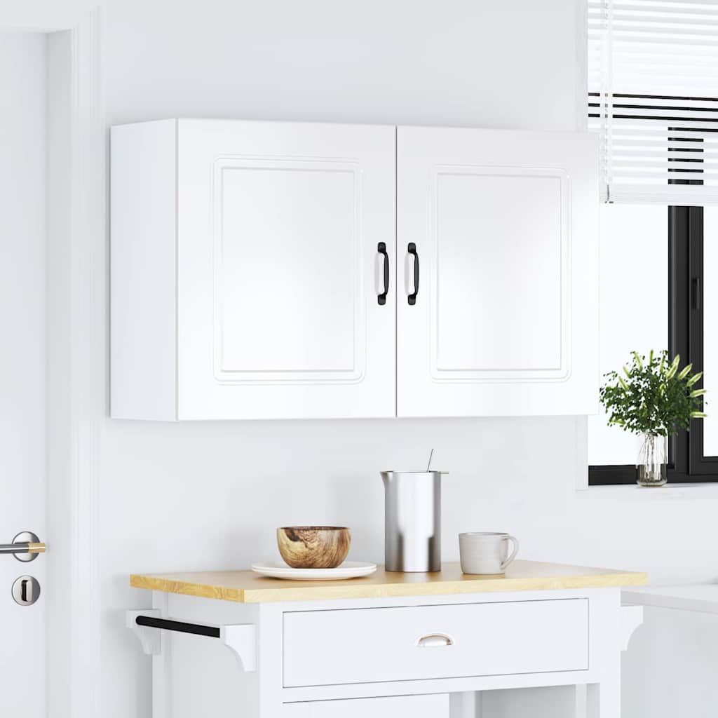 Kitchen Wall Cabinets 2 pcs "Kalmar" High Gloss White