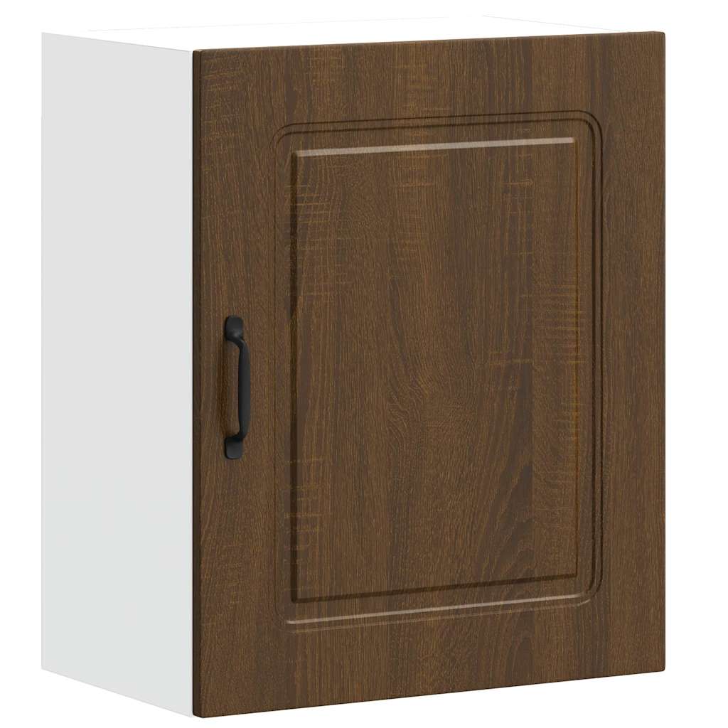 Kitchen Wall Cabinet Kalmar Brown Oak Engineered Wood
