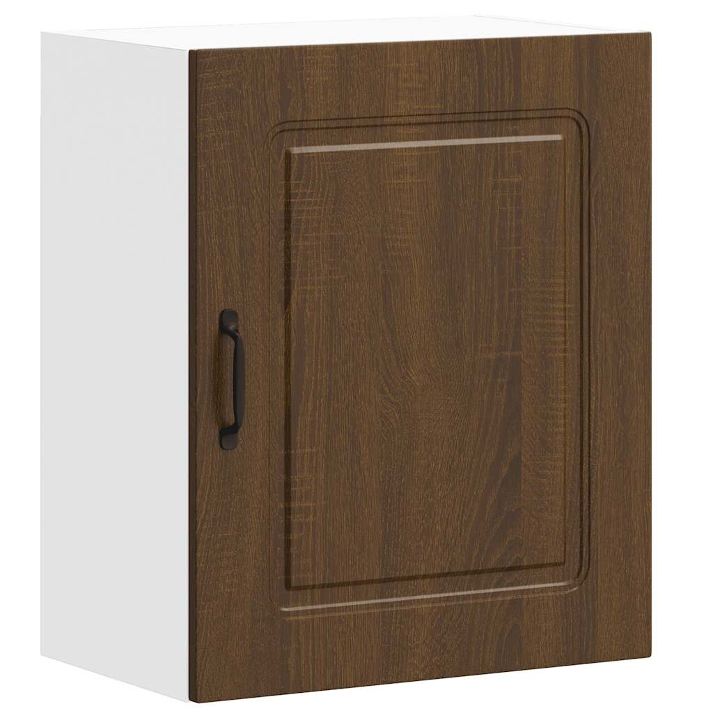 Kitchen Wall Cabinet Kalmar Brown Oak Engineered Wood