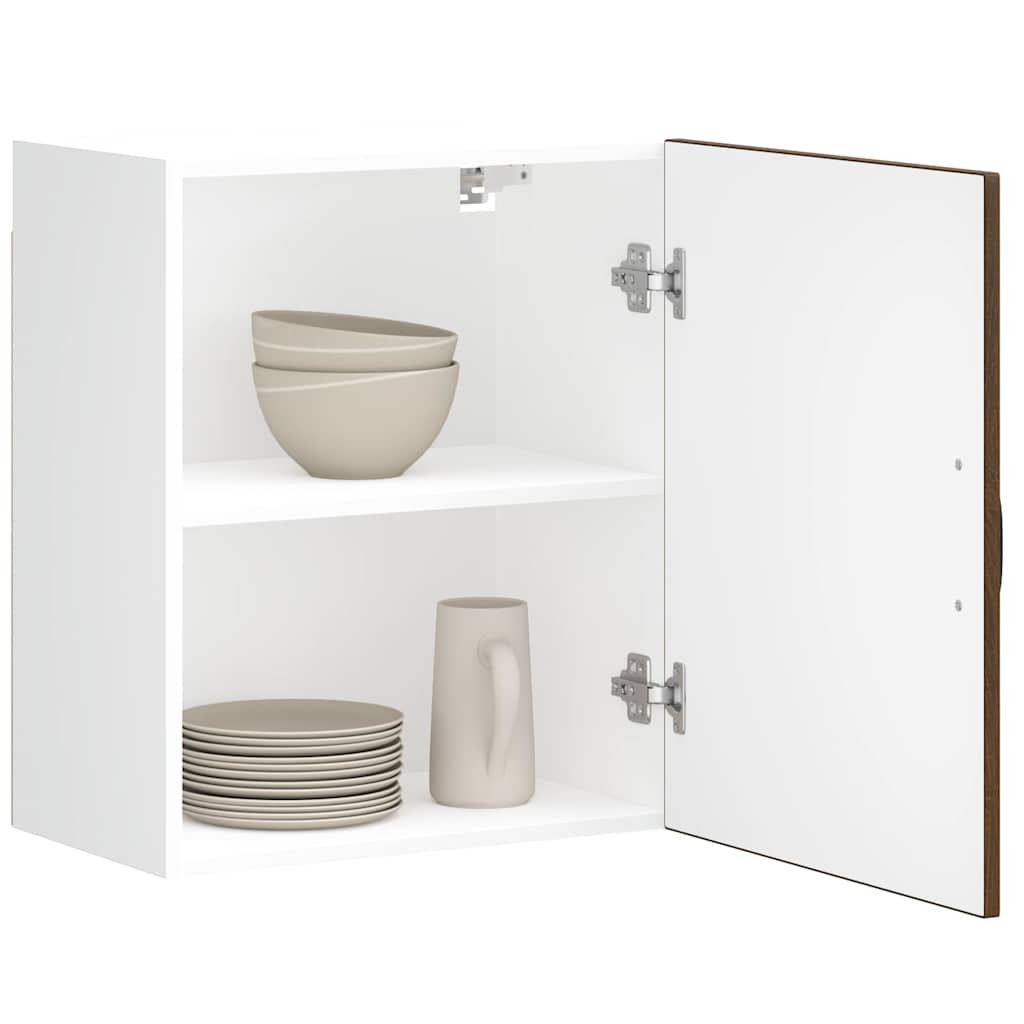 Kitchen Wall Cabinet Kalmar Brown Oak Engineered Wood
