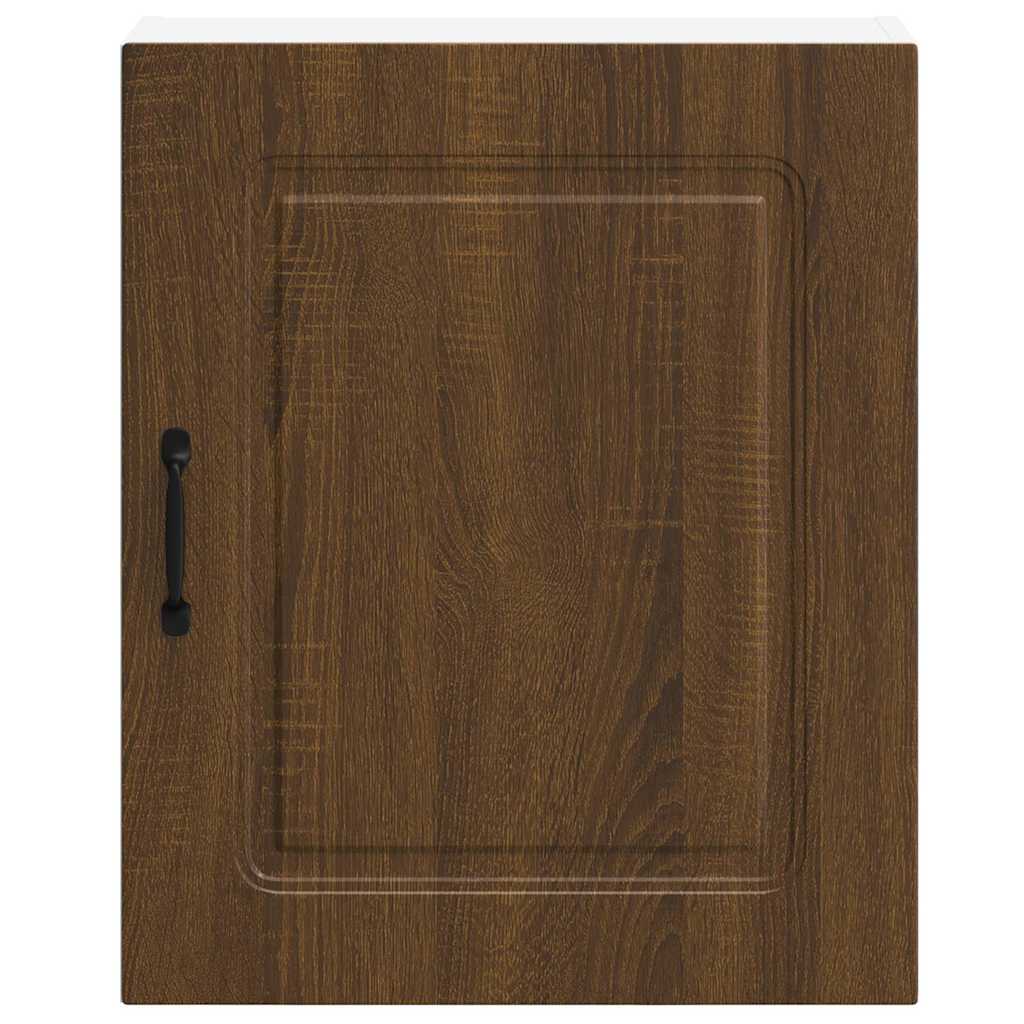 Kitchen Wall Cabinet Kalmar Brown Oak Engineered Wood