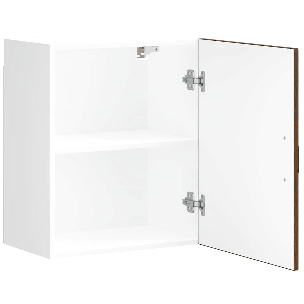 Kitchen Wall Cabinet Kalmar Brown Oak Engineered Wood