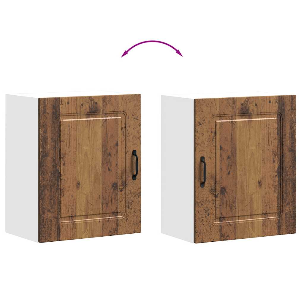 Kitchen Wall Cabinets 2 pcs Kalmar Old Wood Engineered Wood