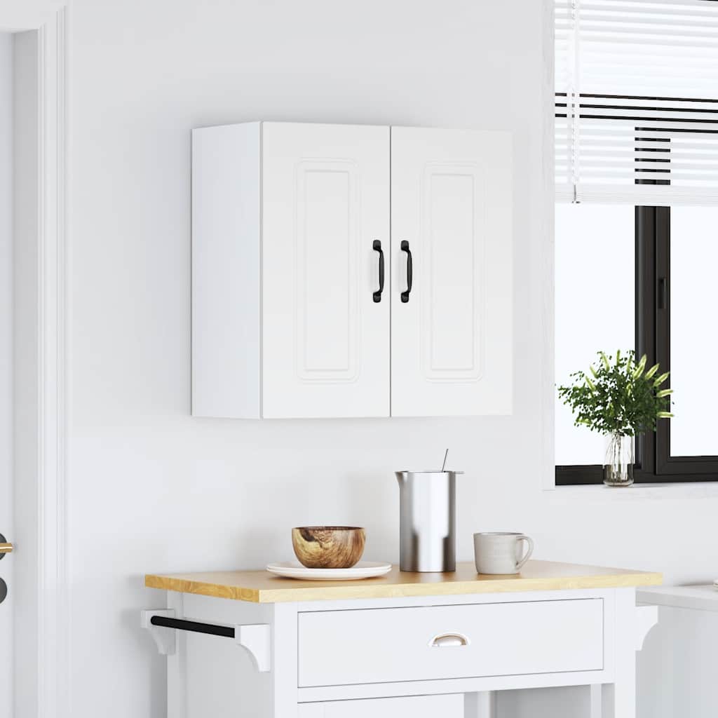 Kitchen Wall Cabinet "Kalmar" White Engineered Wood