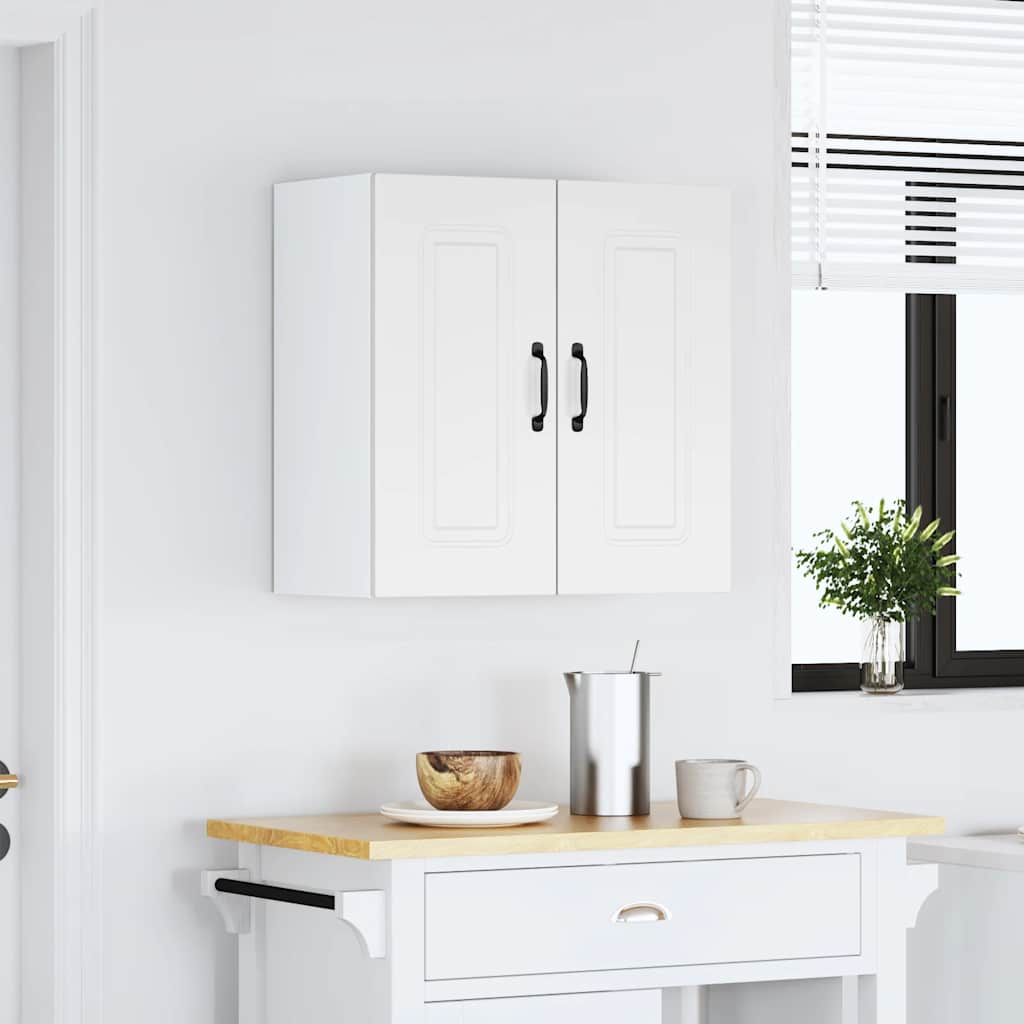 vidaXL Kitchen Wall Cabinet Kalmar White Engineered Wood