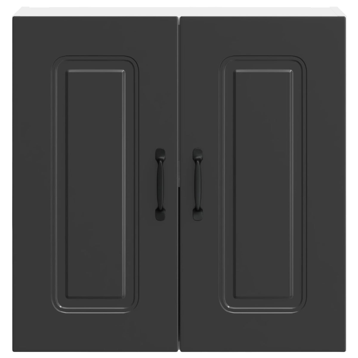 Kitchen Wall Cabinet "Kalmar" Black Engineered Wood