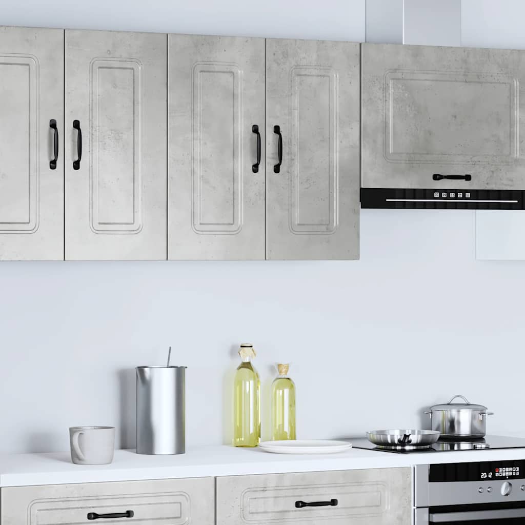 vidaXL Kitchen Wall Cabinet Kalmar Concrete Grey Engineered Wood