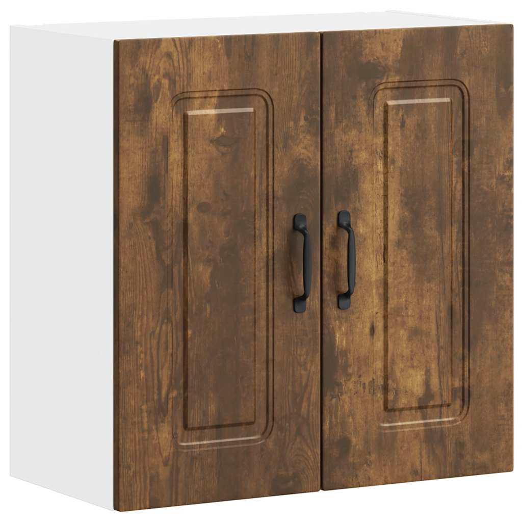 Kitchen Wall Cabinet "Kalmar" Smoked Oak Engineered Wood