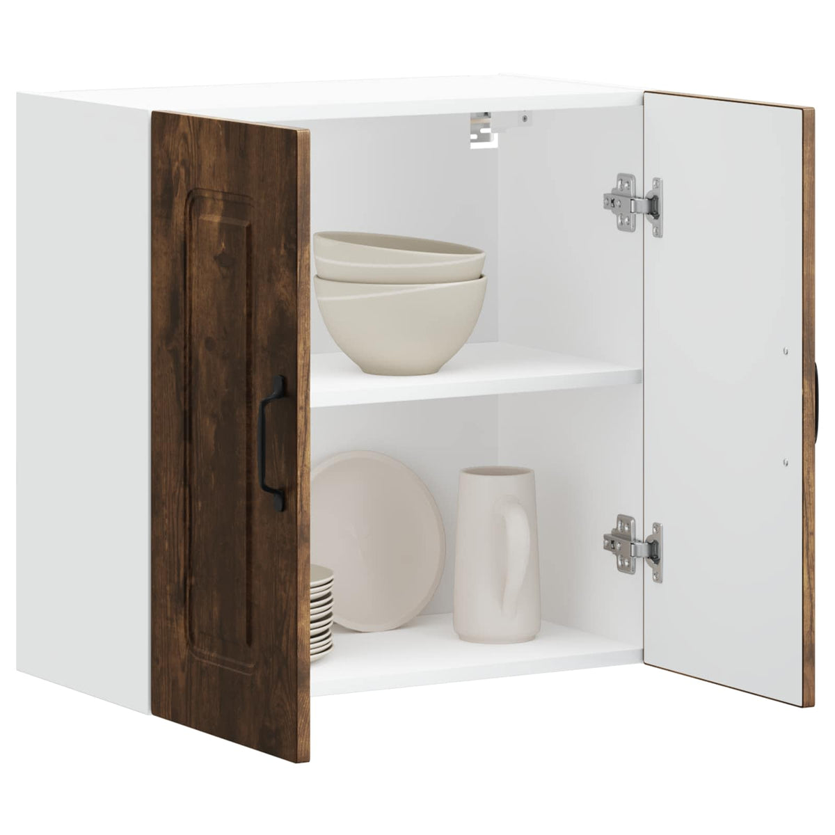 Kitchen Wall Cabinet "Kalmar" Smoked Oak Engineered Wood