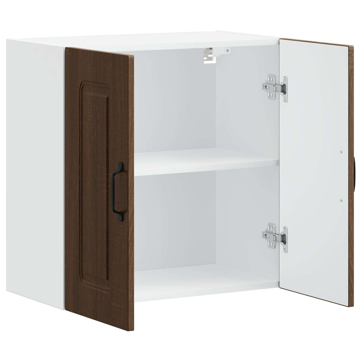 Kitchen Wall Cabinet "Kalmar" Brown Oak Engineered Wood