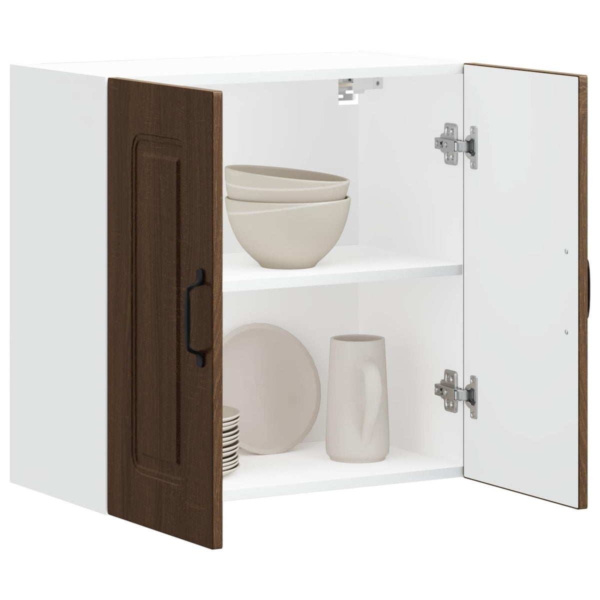 Kitchen Wall Cabinet "Kalmar" Brown Oak Engineered Wood