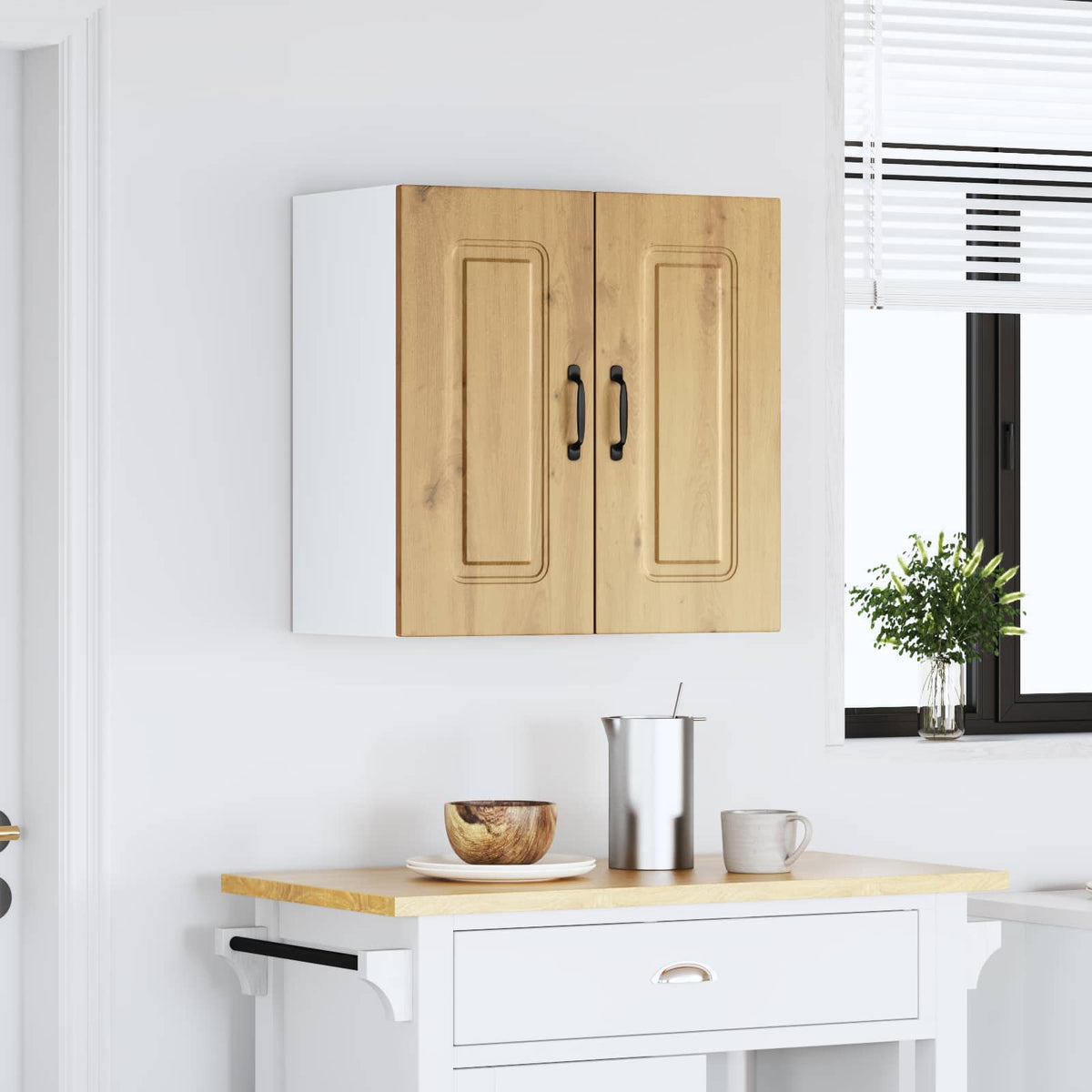 Kitchen Wall Cabinet "Kalmar" Artisan Oak Engineered Wood