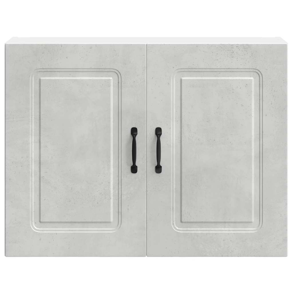 Kitchen Wall Cabinet Kalmar Concrete Grey Engineered Wood
