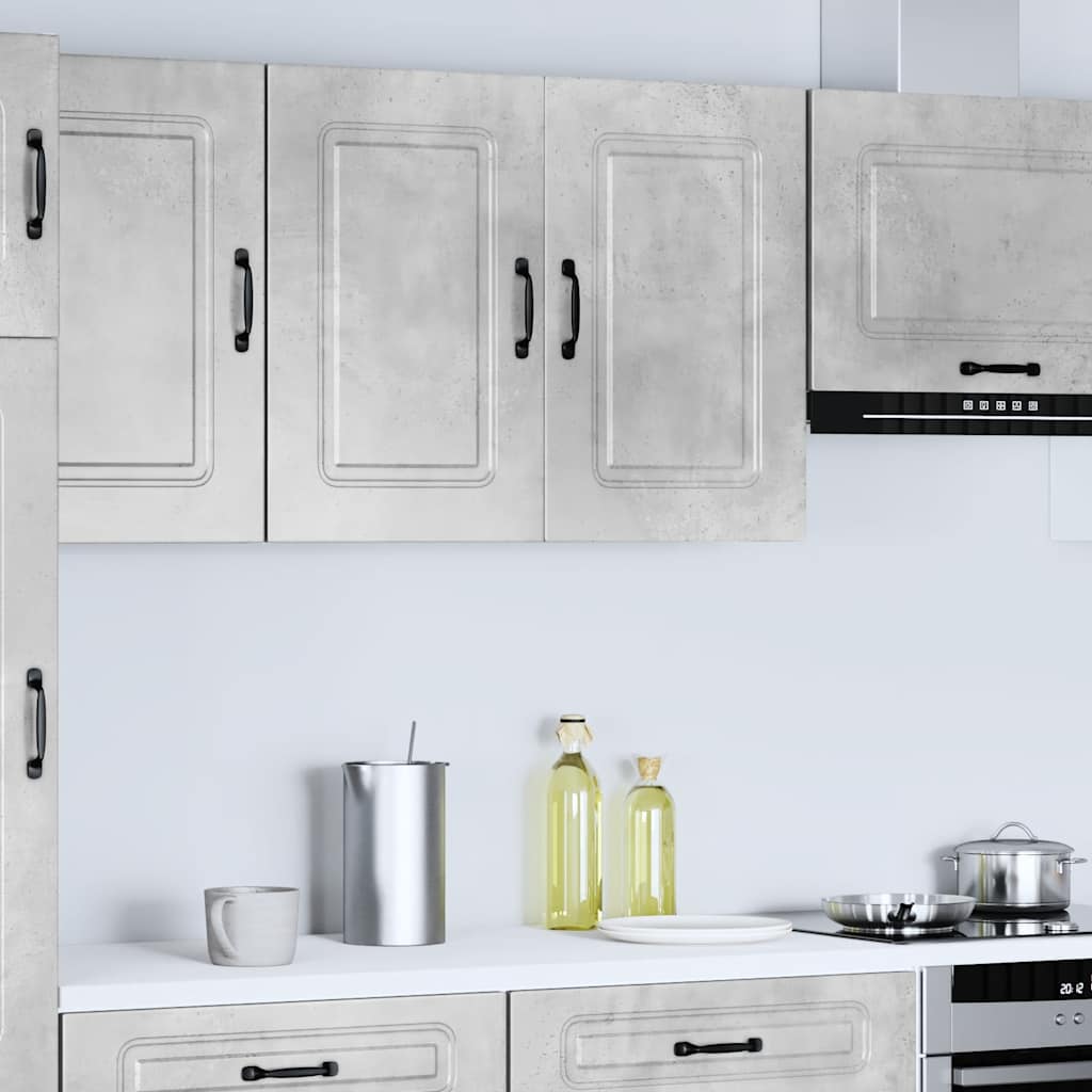 Kitchen Wall Cabinet Kalmar Concrete Grey Engineered Wood