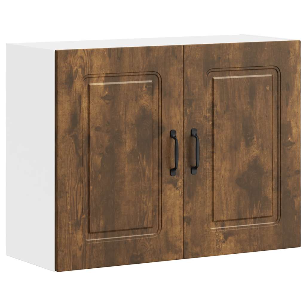 Kitchen Wall Cabinet Kalmar Smoked Oak Engineered Wood