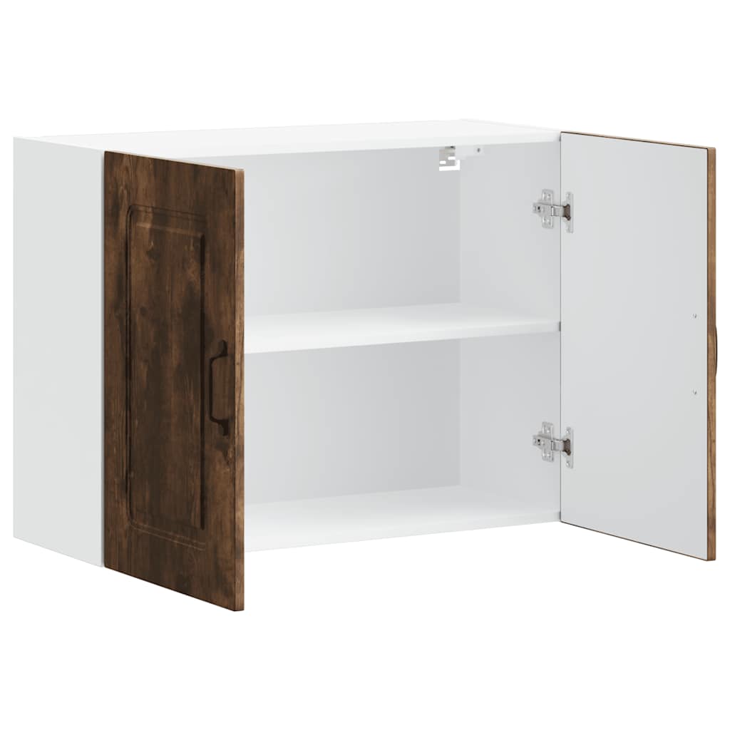 Kitchen Wall Cabinet Kalmar Smoked Oak Engineered Wood