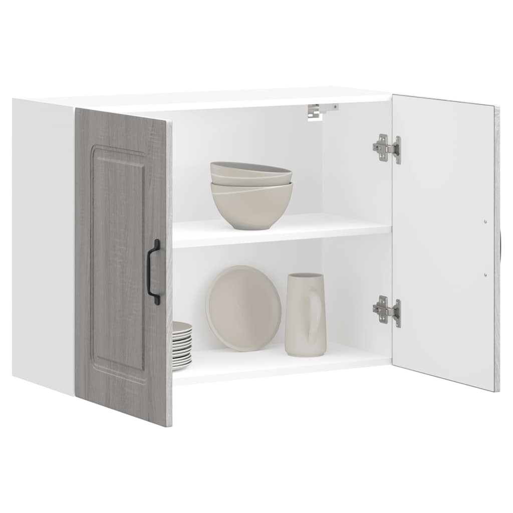 Kitchen Wall Cabinet "Kalmar" Grey Sonoma Engineered Wood