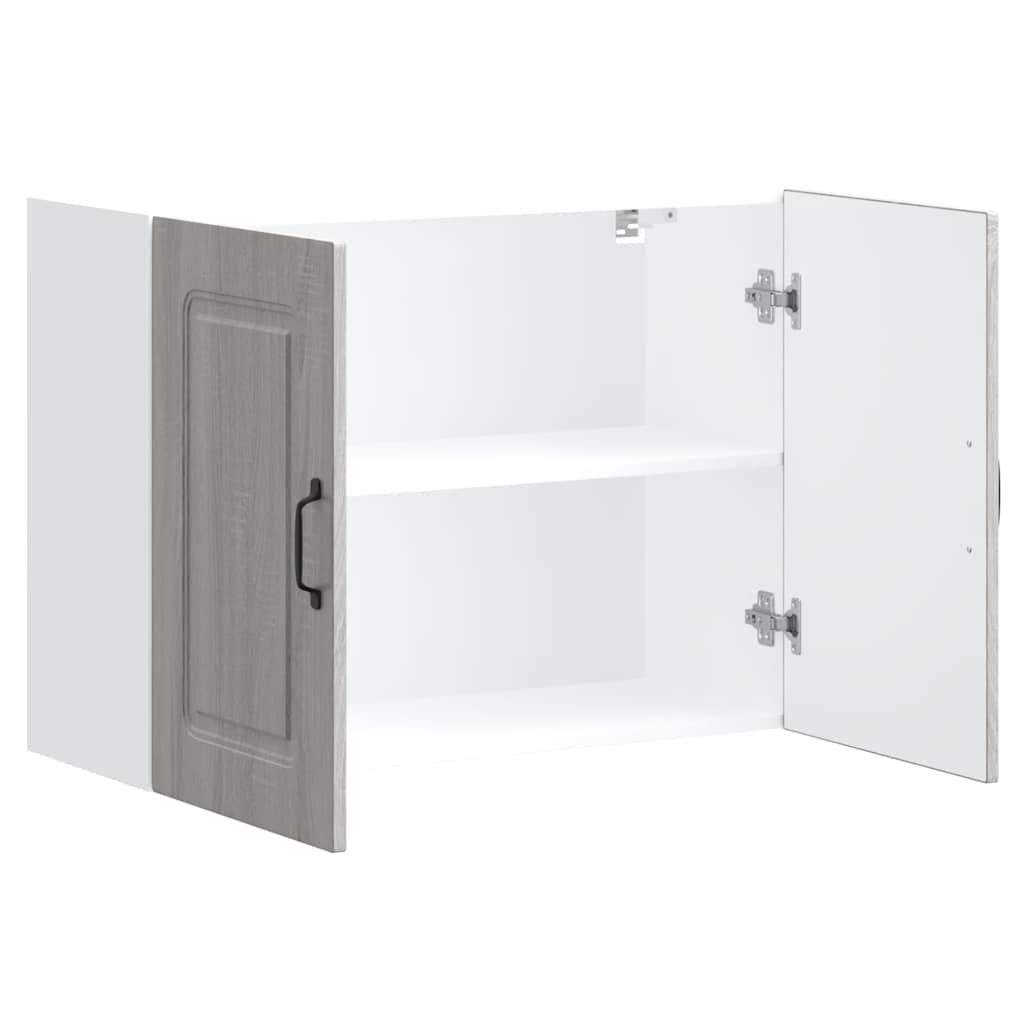 Kitchen Wall Cabinet "Kalmar" Grey Sonoma Engineered Wood