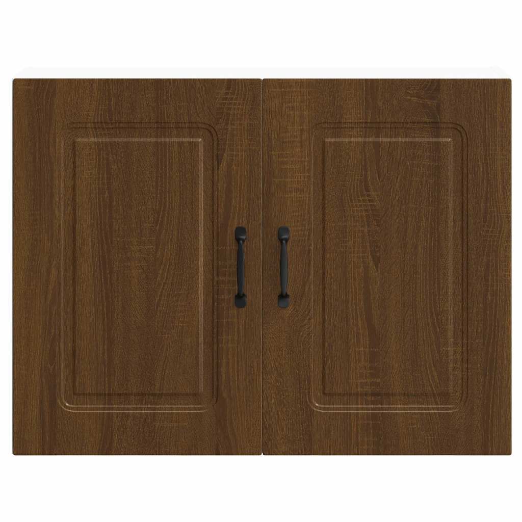 Kitchen Wall Cabinet "Kalmar" Brown Oak Engineered Wood