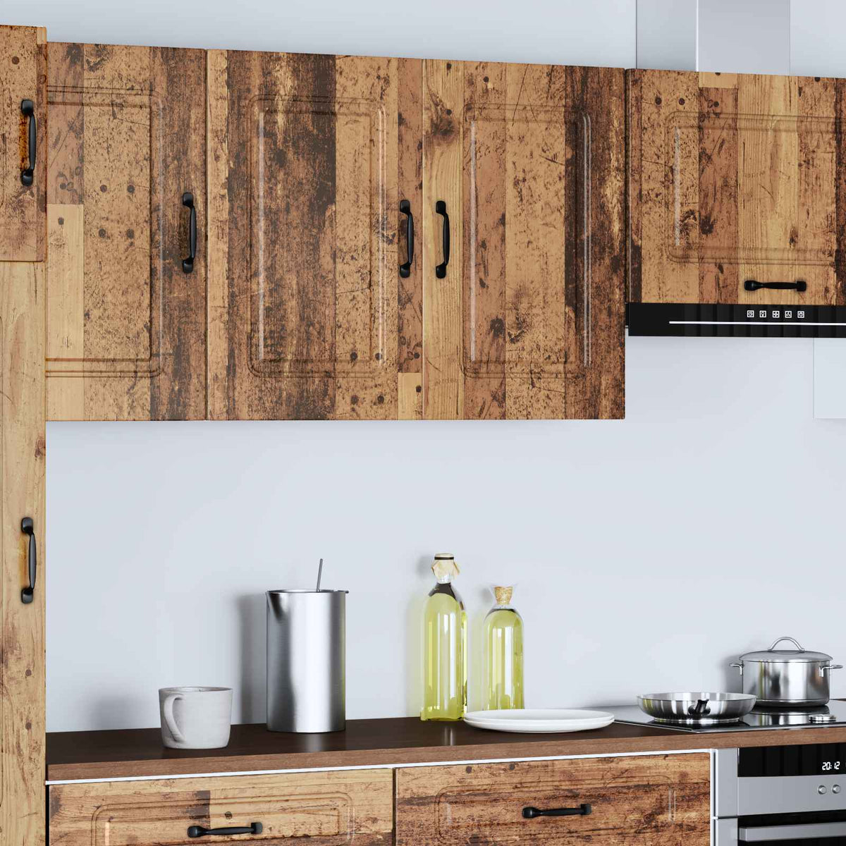 Kitchen Wall Cabinet "Kalmar" Old Wood Engineered Wood