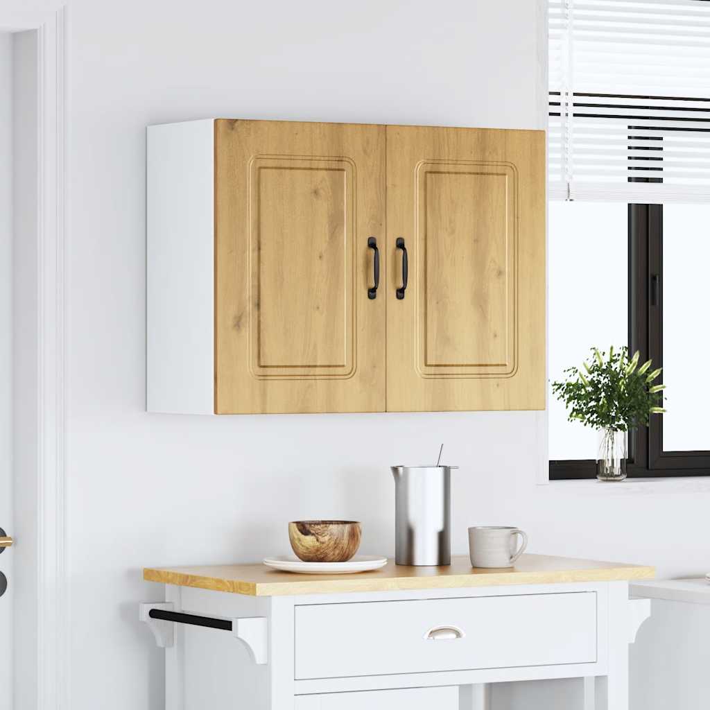 Kitchen Wall Cabinet Kalmar Artisan Oak Engineered Wood
