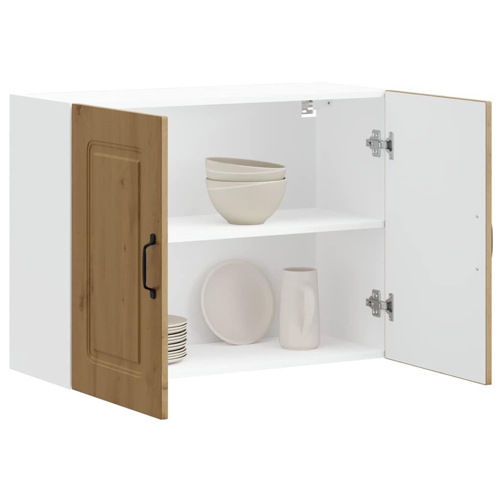 Kitchen Wall Cabinet Kalmar Artisan Oak Engineered Wood