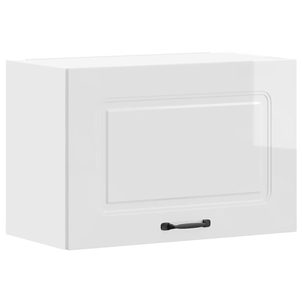 Kitchen Wall Cabinet Kalmar High Gloss White Engineered Wood