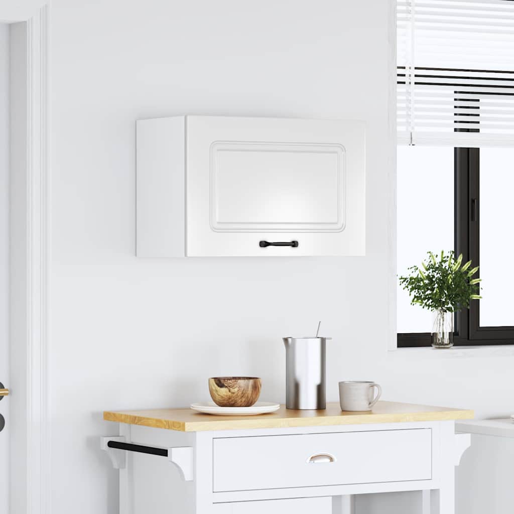 Kitchen Wall Cabinet "Kalmar" High Gloss White Engineered Wood