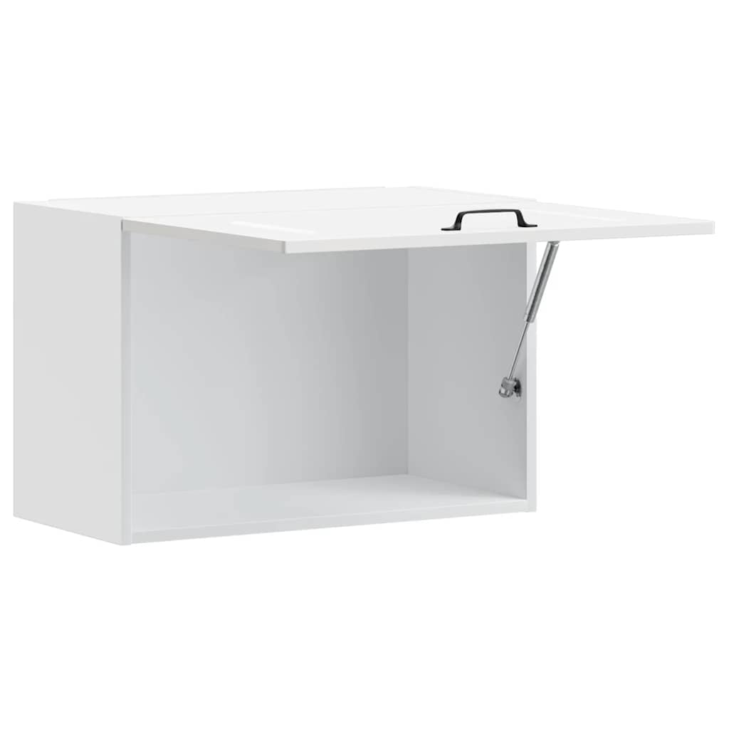 Kitchen Wall Cabinet Kalmar High Gloss White Engineered Wood