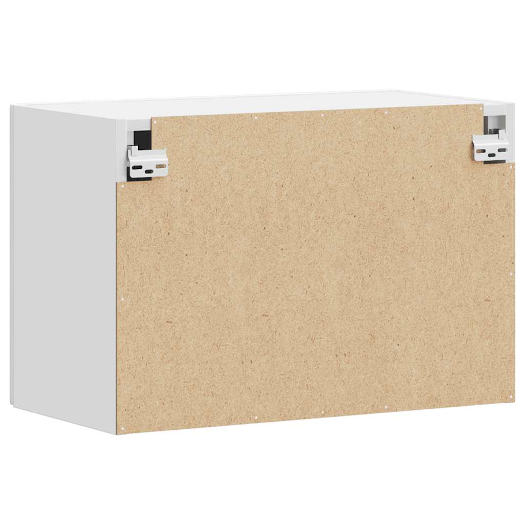 Kitchen Wall Cabinet Kalmar High Gloss White Engineered Wood