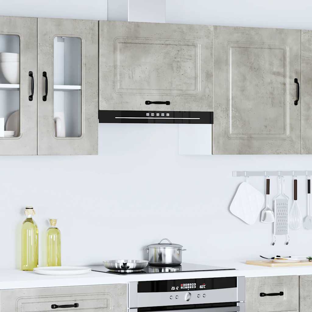 vidaXL Kitchen Wall Cabinet Kalmar Concrete Grey Engineered Wood