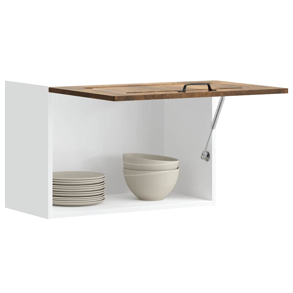 Kitchen Wall Cabinet "Kalmar" Smoked Oak Engineered Wood