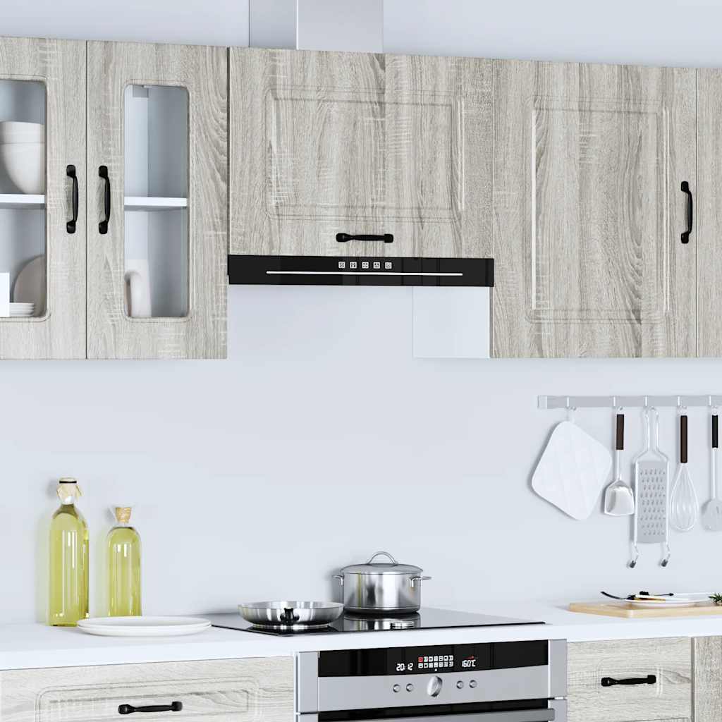Kitchen Wall Cabinet "Kalmar" Grey Sonoma Engineered Wood