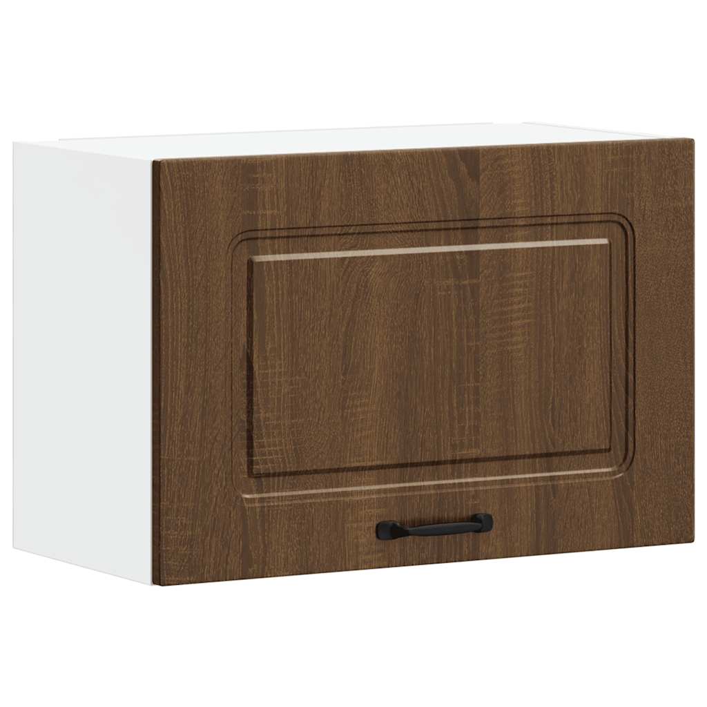 Kitchen Wall Cabinet "Kalmar" Brown Oak Engineered Wood