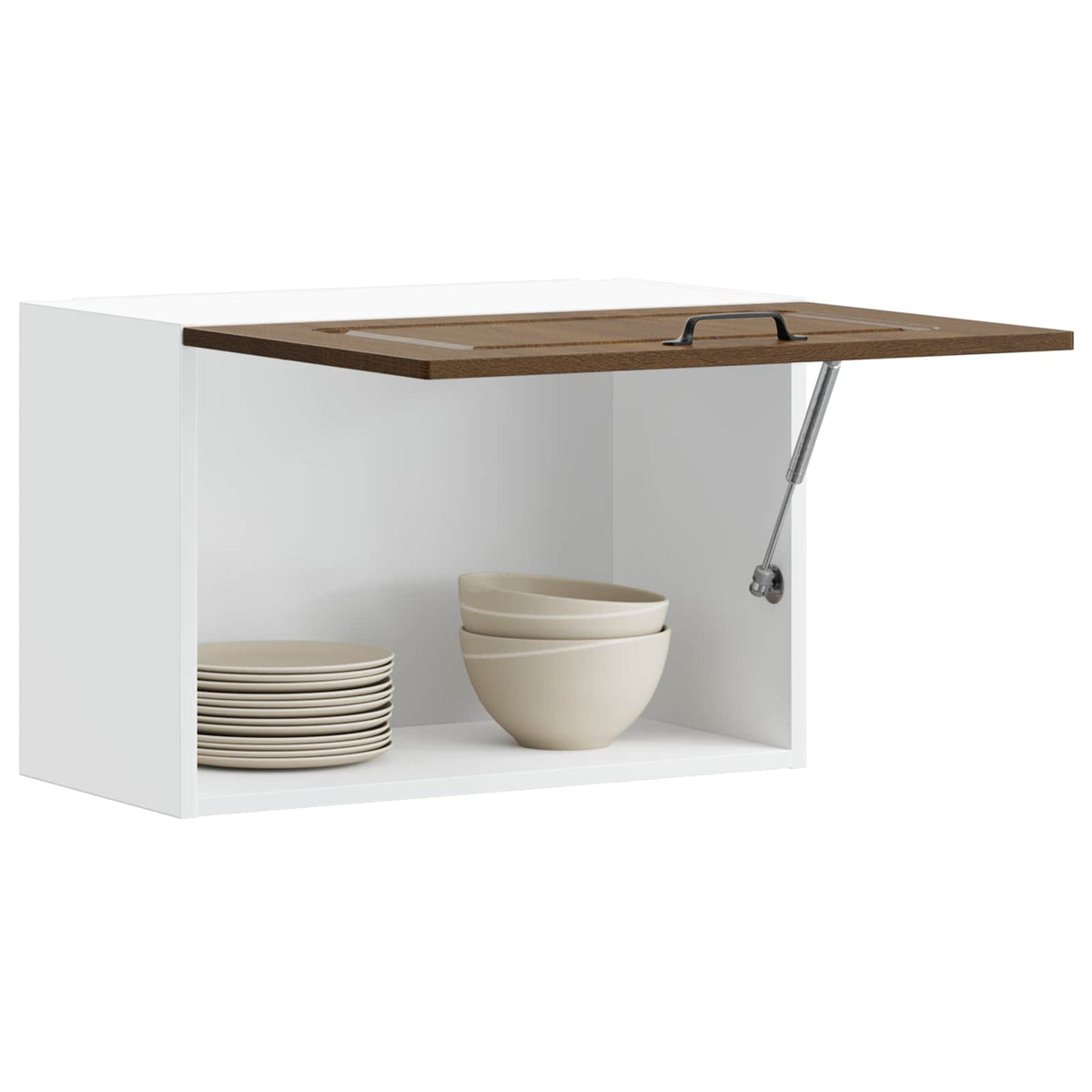 Kitchen Wall Cabinet "Kalmar" Brown Oak Engineered Wood