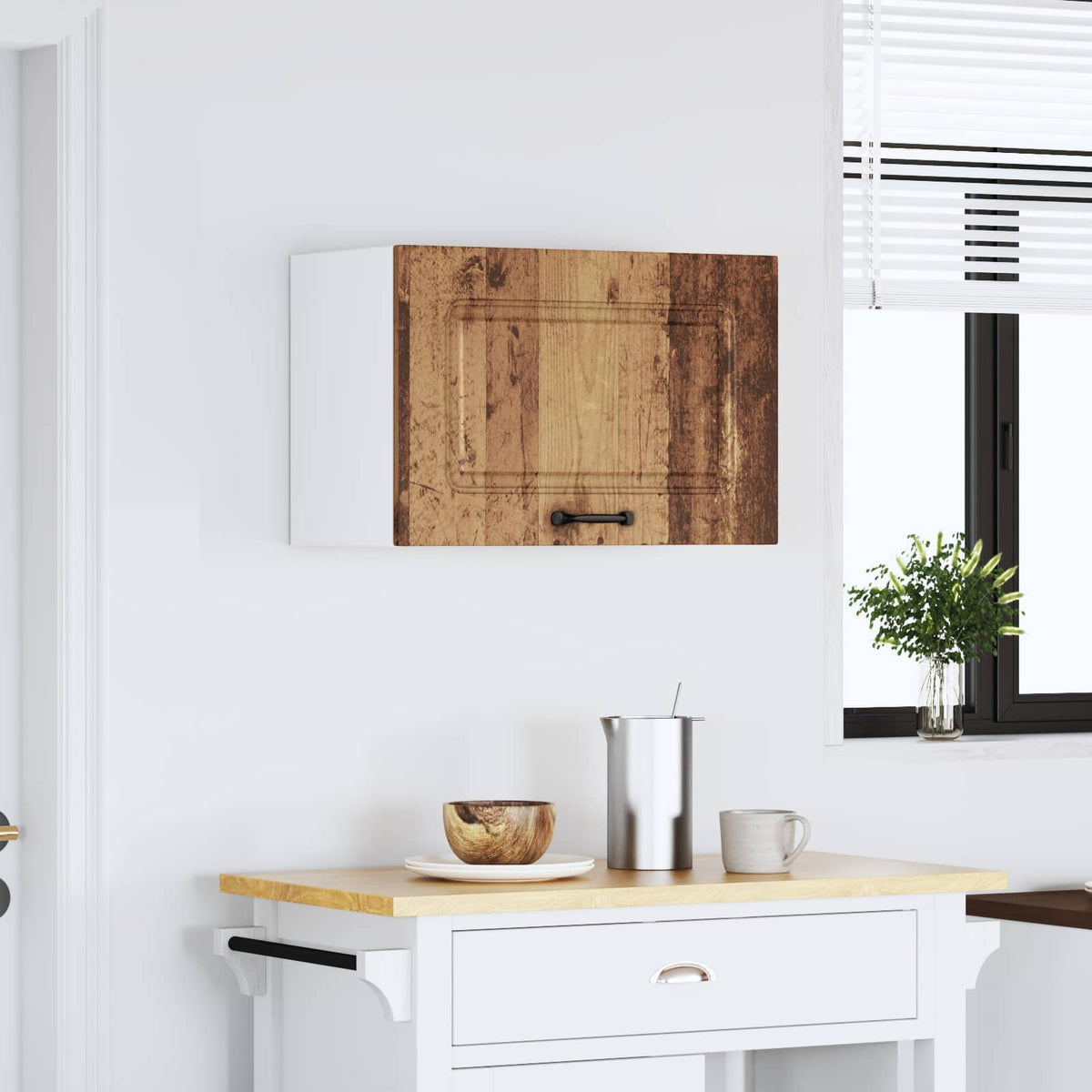 Kitchen Wall Cabinet "Kalmar" Old Wood Engineered Wood