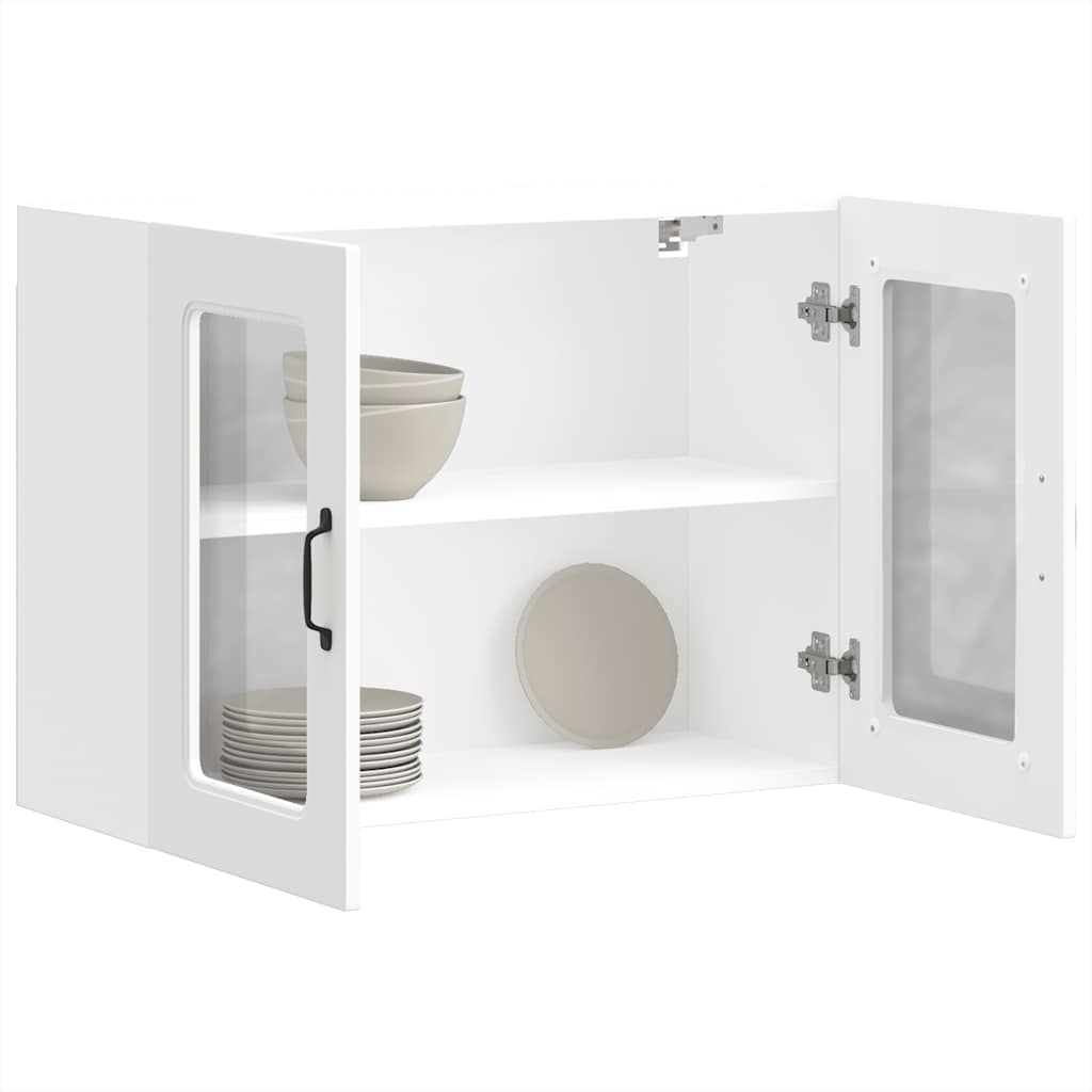 Kitchen Wall Cabinet with Glass Door "Kalmar" White