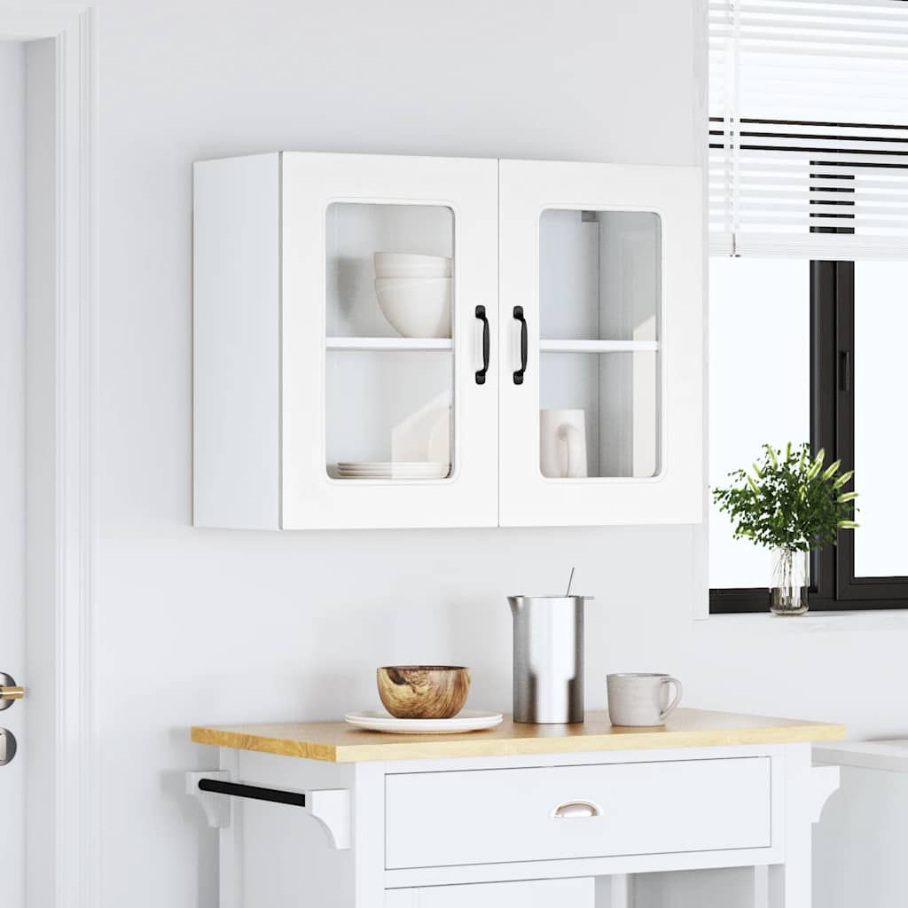 Kitchen Wall Cabinet with Glass Door "Kalmar" White
