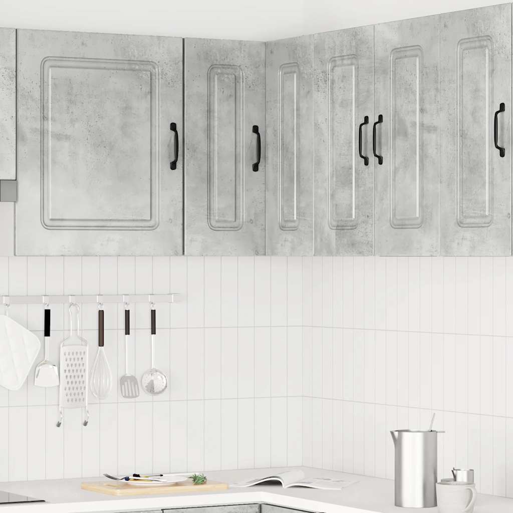 Kitchen Wall Corner Cabinet "Kalmar" Concrete Grey