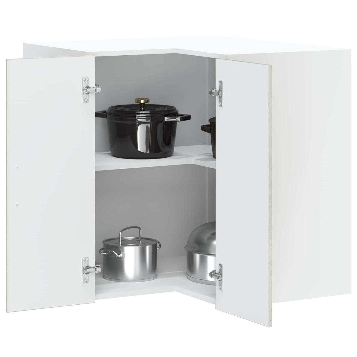 Kitchen Wall Corner Cabinet "Kalmar" Concrete Grey