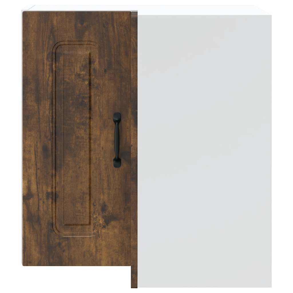 Kitchen Wall Corner Cabinet "Kalmar" Smoked Oak Engineered Wood