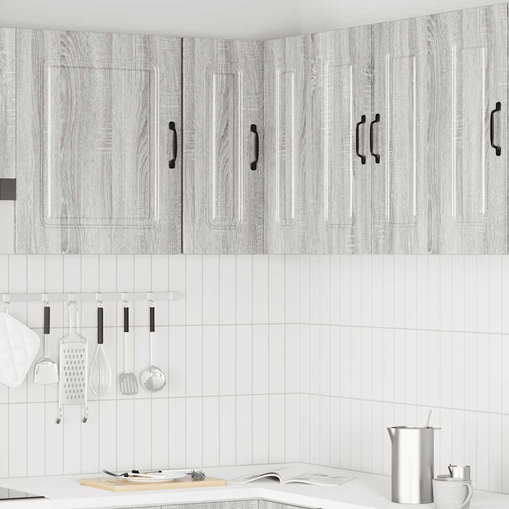 Kitchen Wall Corner Cabinet "Kalmar" Grey Sonoma Engineered Wood