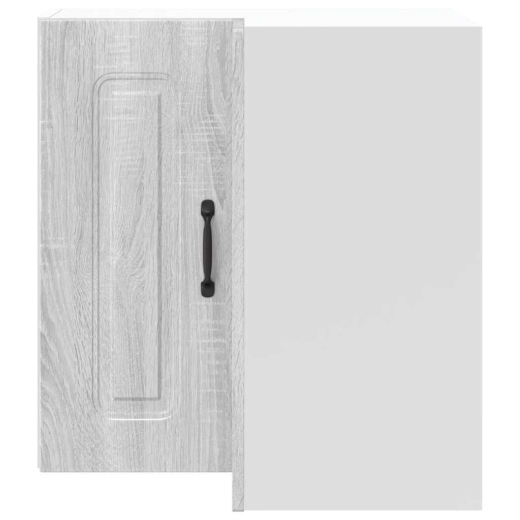 Kitchen Wall Corner Cabinet "Kalmar" Grey Sonoma Engineered Wood