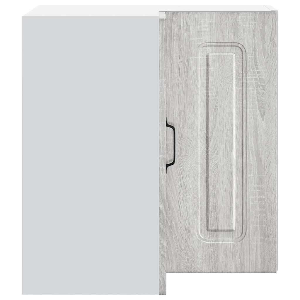 Kitchen Wall Corner Cabinet "Kalmar" Grey Sonoma Engineered Wood
