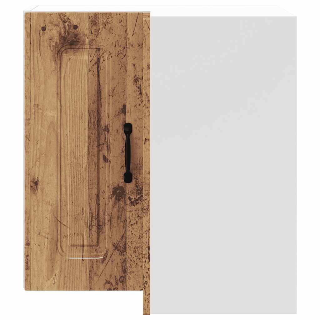 Kitchen Wall Corner Cabinet "Kalmar" Old Wood Engineered Wood