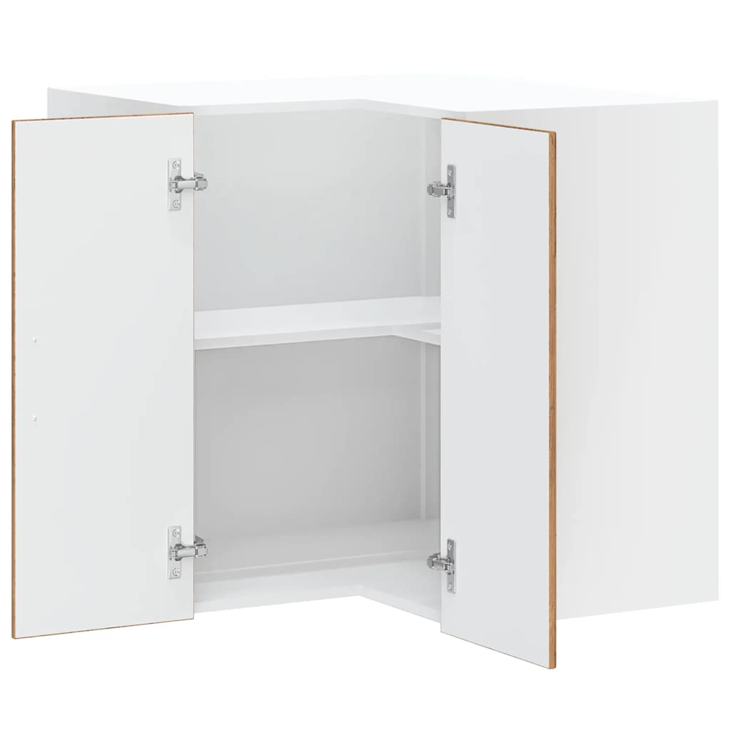 Kitchen Wall Corner Cabinet "Kalmar" Old Wood Engineered Wood