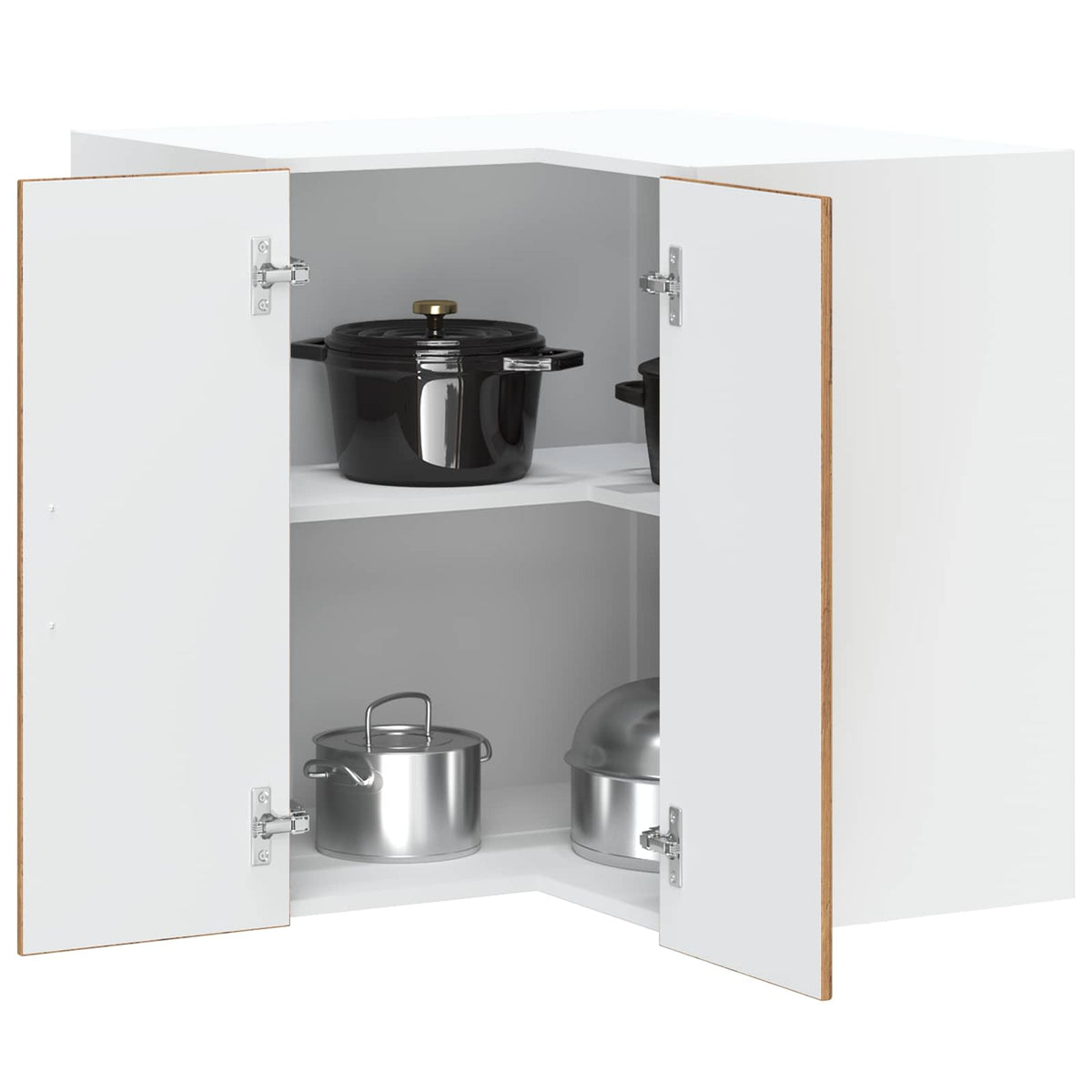 Kitchen Wall Corner Cabinet "Kalmar" Old Wood Engineered Wood