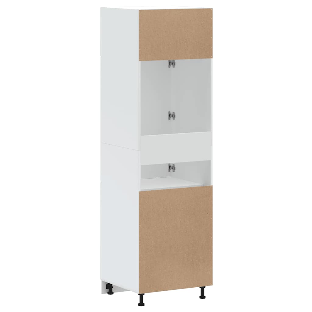 Kitchen Cupboard "Kalmar" High Gloss White Engineered Wood