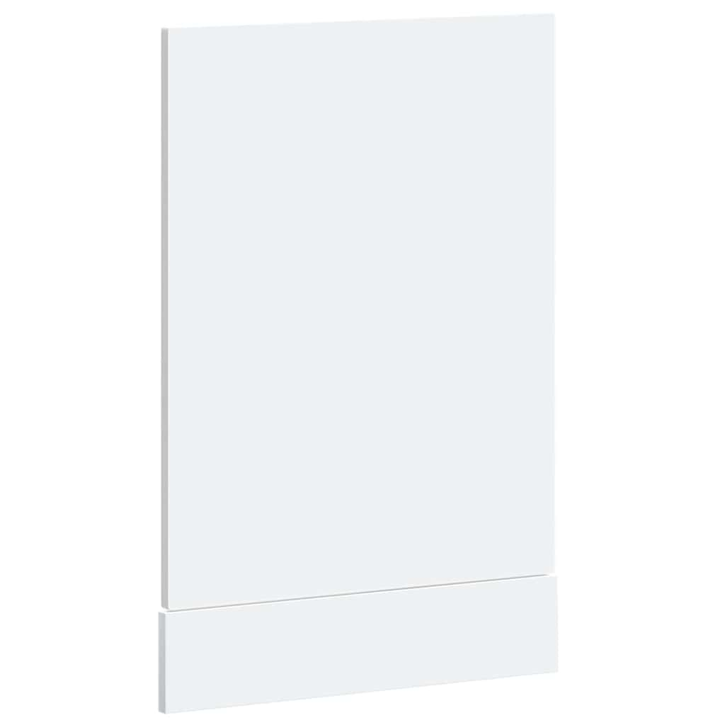 vidaXL Dishwasher Panel Kalmar White 45x1.5x67 cm Engineered Wood