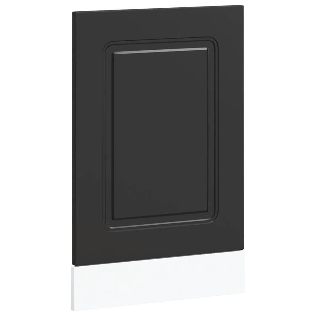 Dishwasher Panel "Kalmar" Black 45x1,5x57 cm Engineered Wood